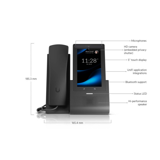 Telefon IP UniFi Ubiquiti G3 Touch Pro, Ecran Tactil 5", UTP-G3-Touch-Pro